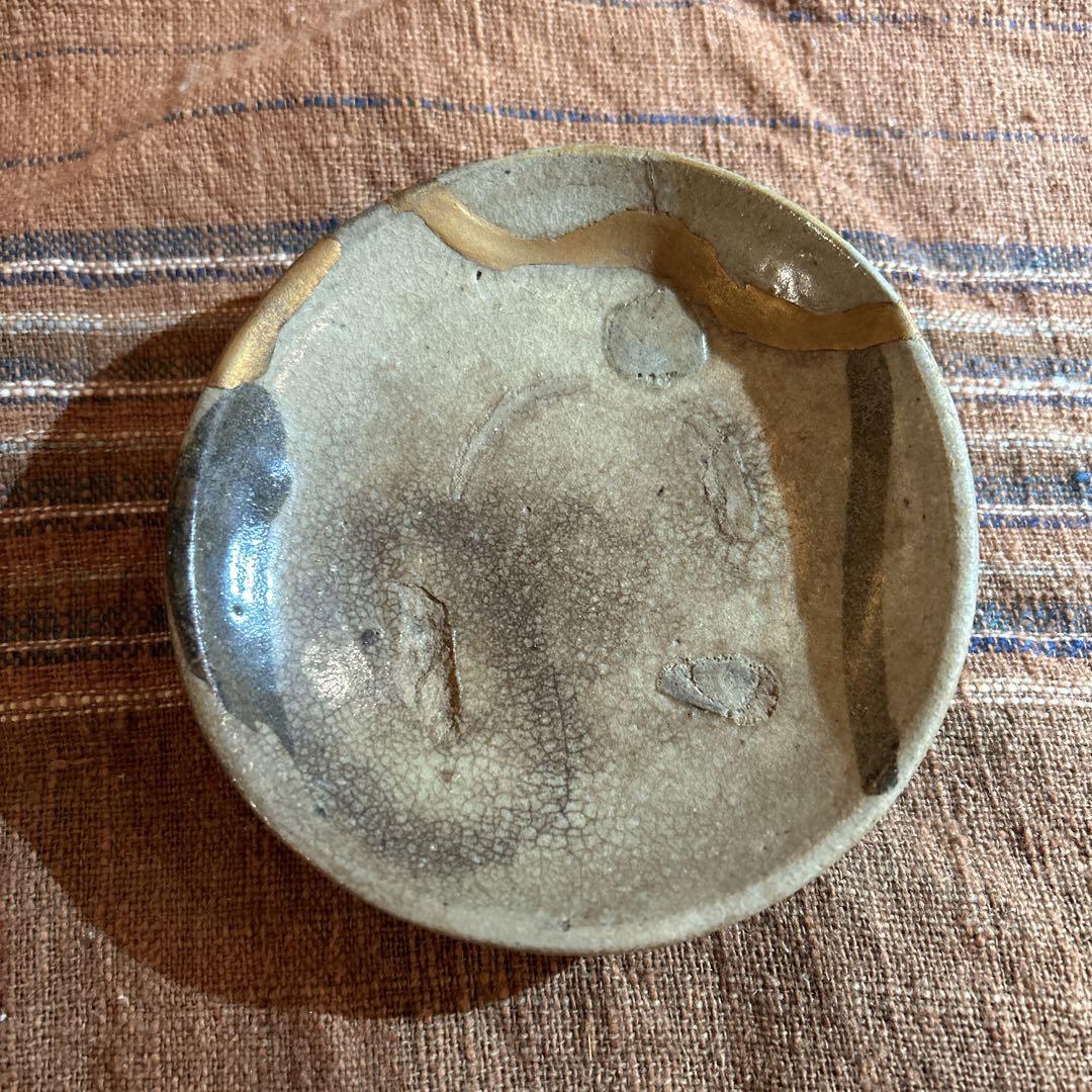 絵唐津　古唐津　盃　金継 繕い