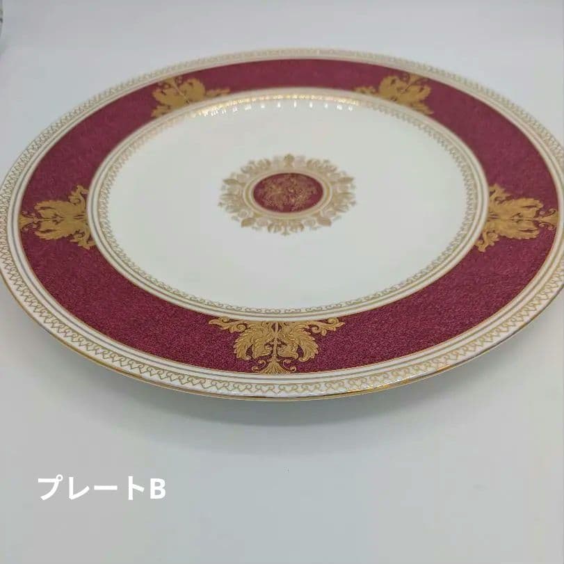 【最高級】ウェッジウッド　コロンビア パウダールビー　27cmプレート２枚セット
