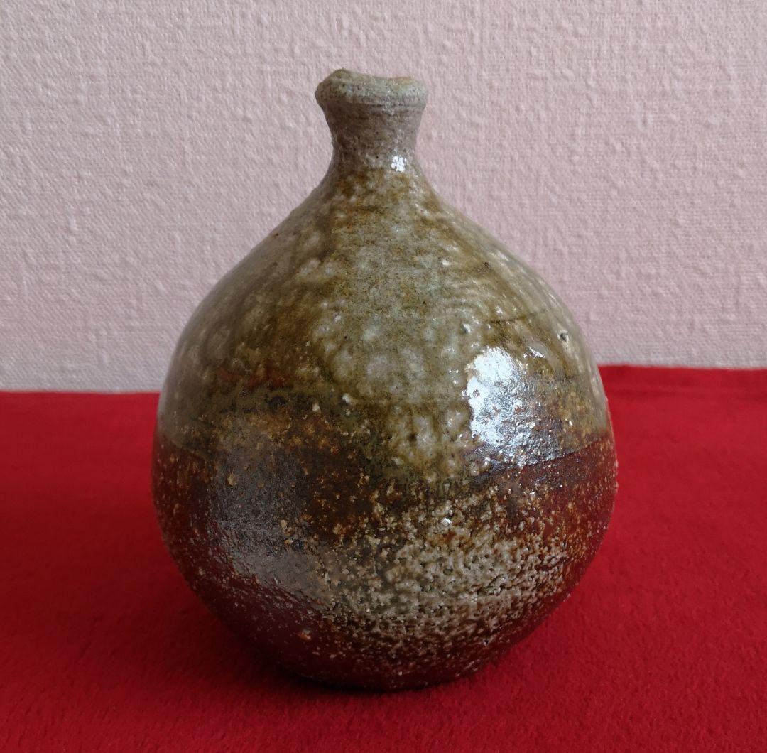 古信楽焼 小壺 花入れ 落款入り