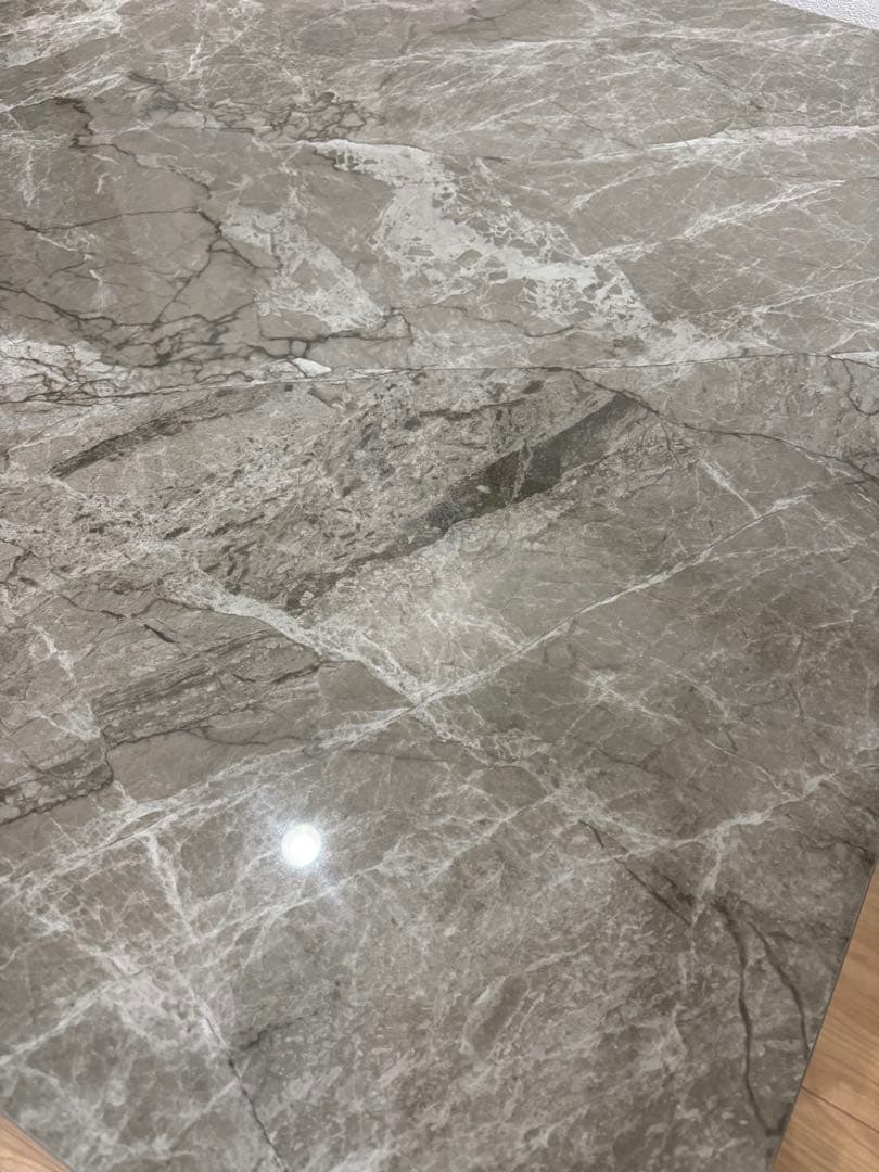 ダイニングテーブル 大理石調 セラミック 強化ガラス 85cm幅！