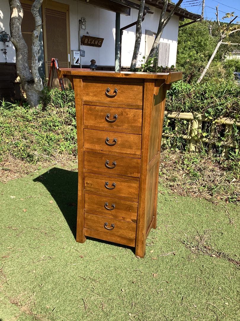 キャビネット　木製　チェスト　7段　収納家具　タンス