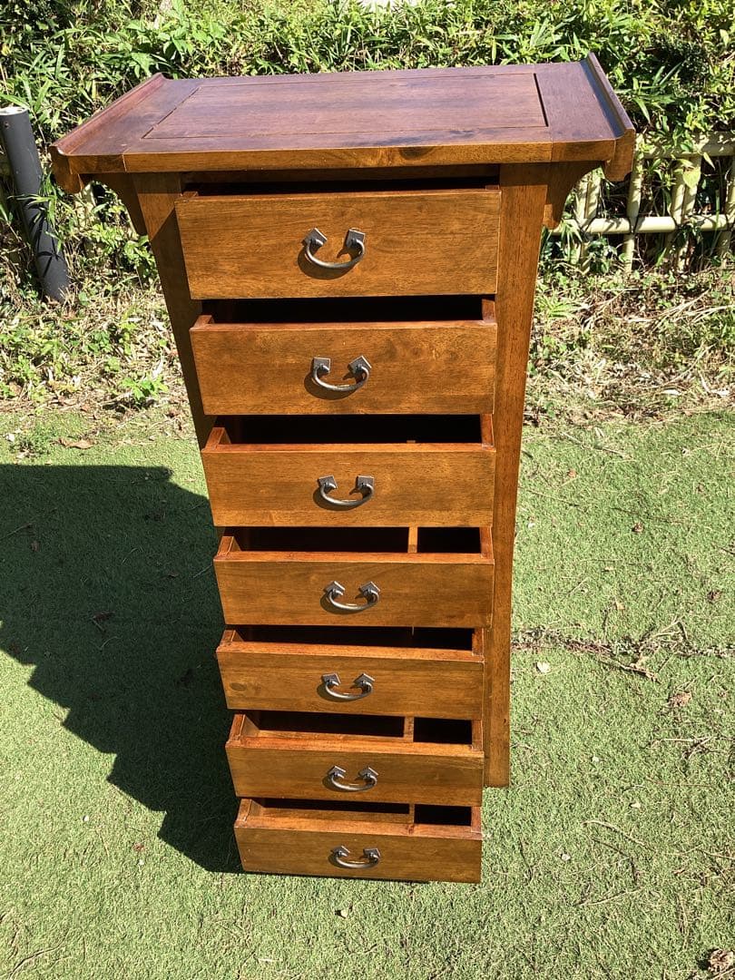 キャビネット　木製　チェスト　7段　収納家具　タンス