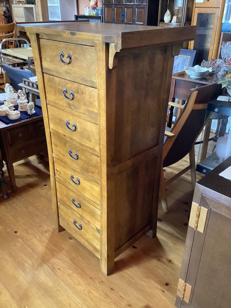 キャビネット　木製　チェスト　7段　収納家具　タンス