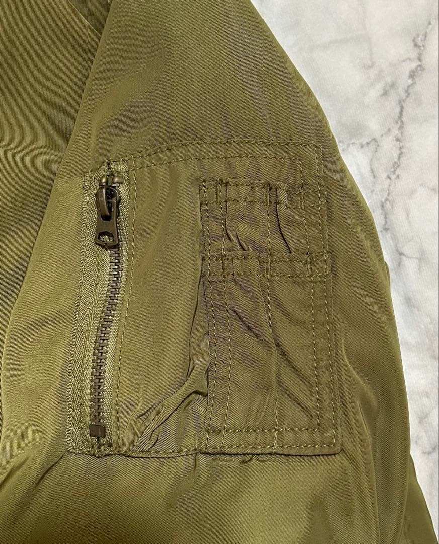 GAP B-15 ボア フライトジャケット ミリタリー MA-1 M カーキ