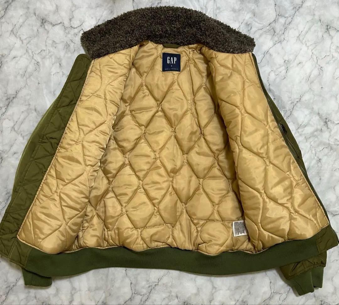 GAP B-15 ボア フライトジャケット ミリタリー MA-1 M カーキ