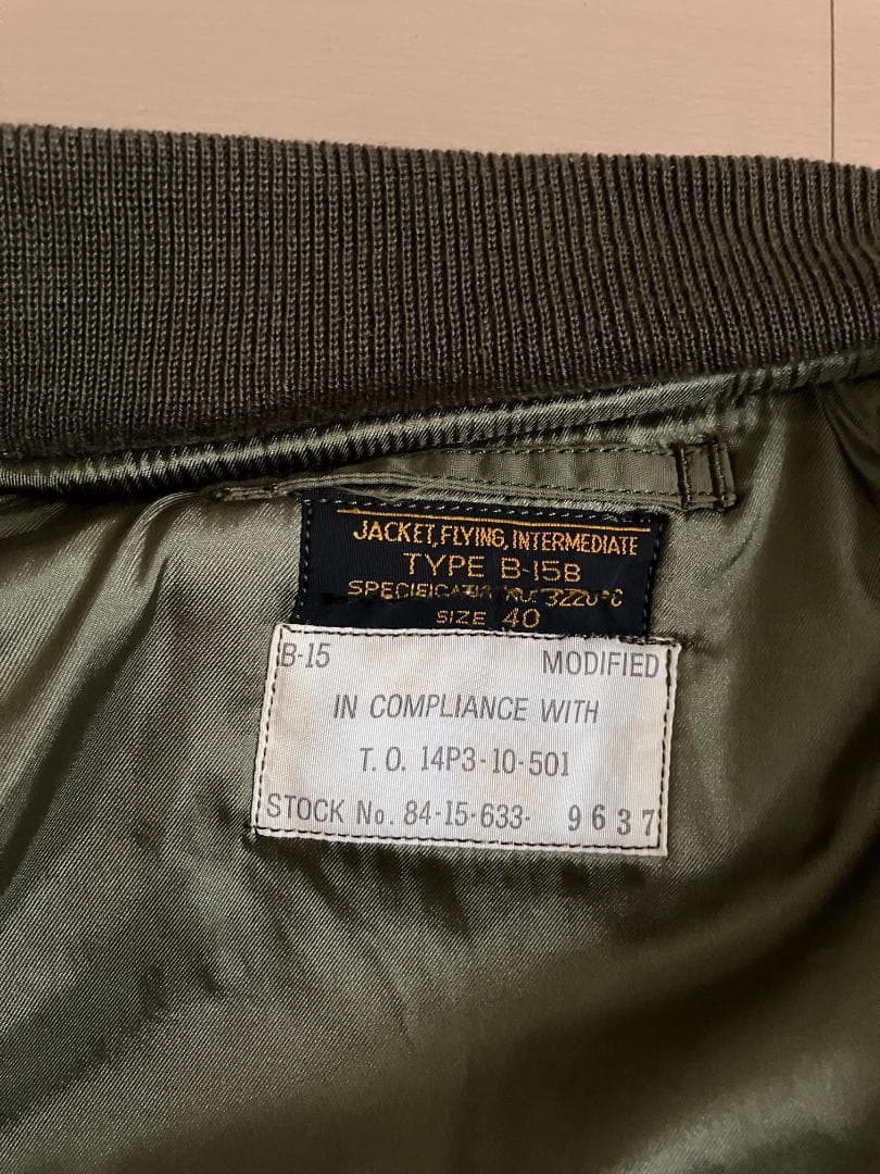 pherrow’s フェローズ B-15B MODフライトジャケット ma-1