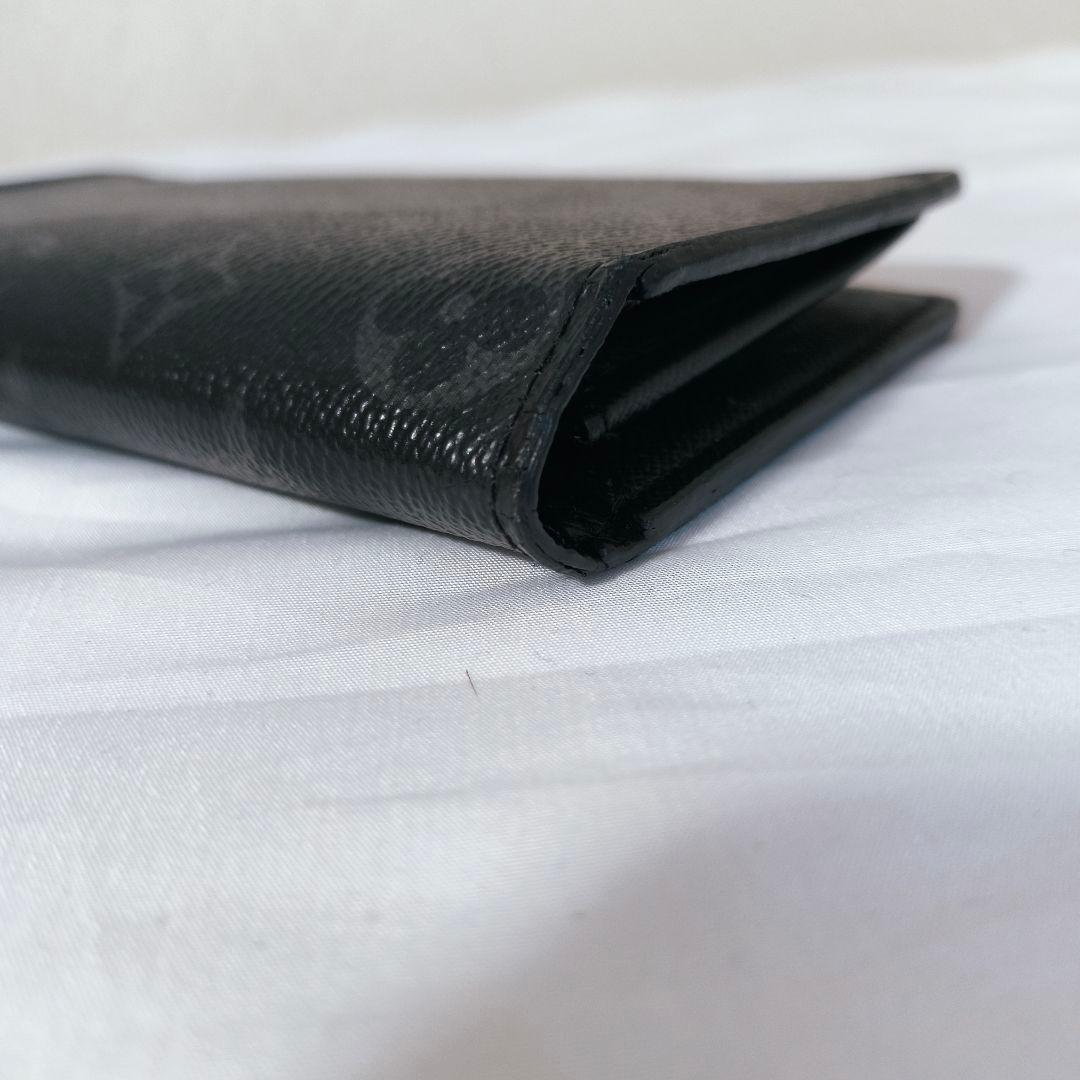 新型 Louis Vuitton ブラック 長財布 ポルトフォイユブラザ