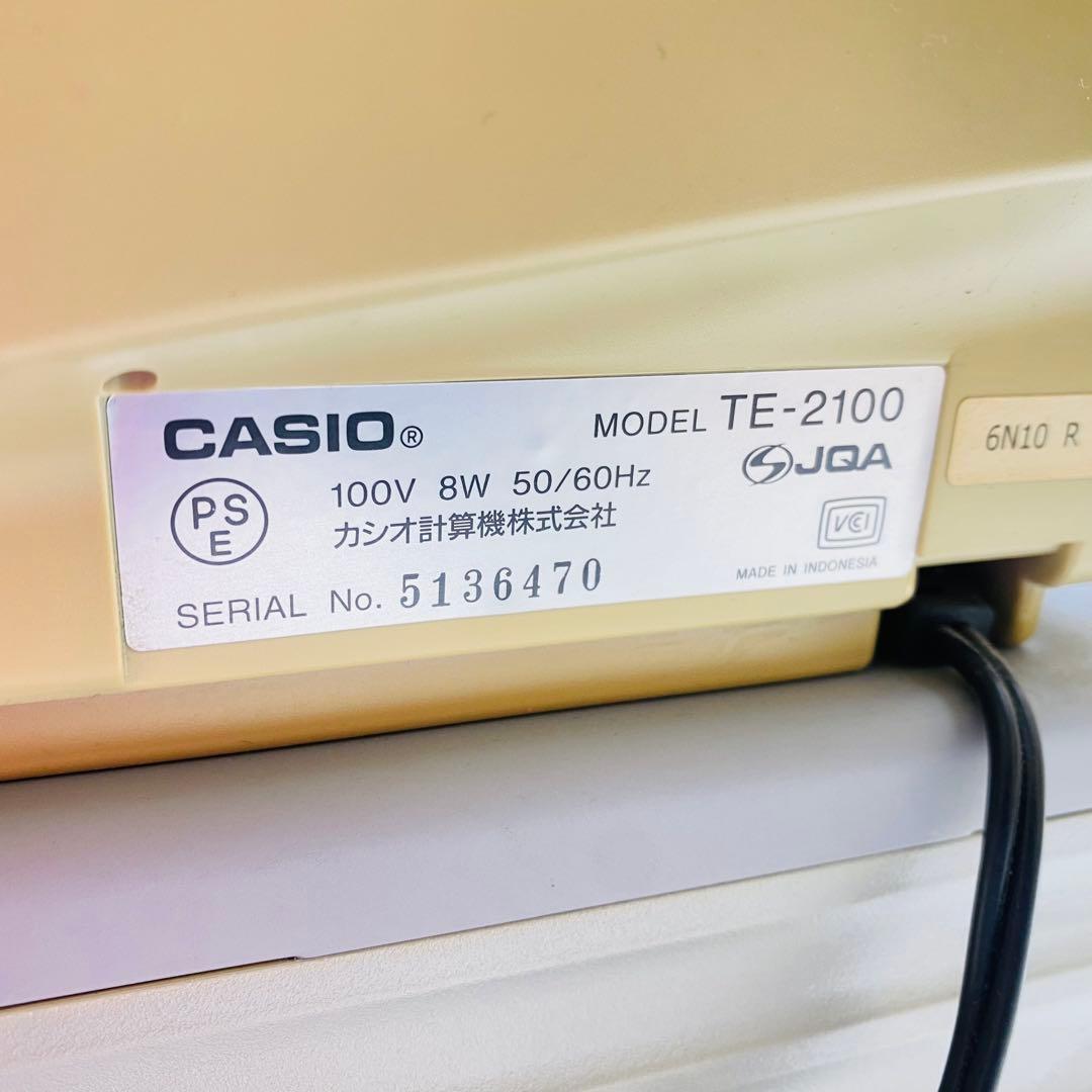 CASIO レジスター　TE-2100