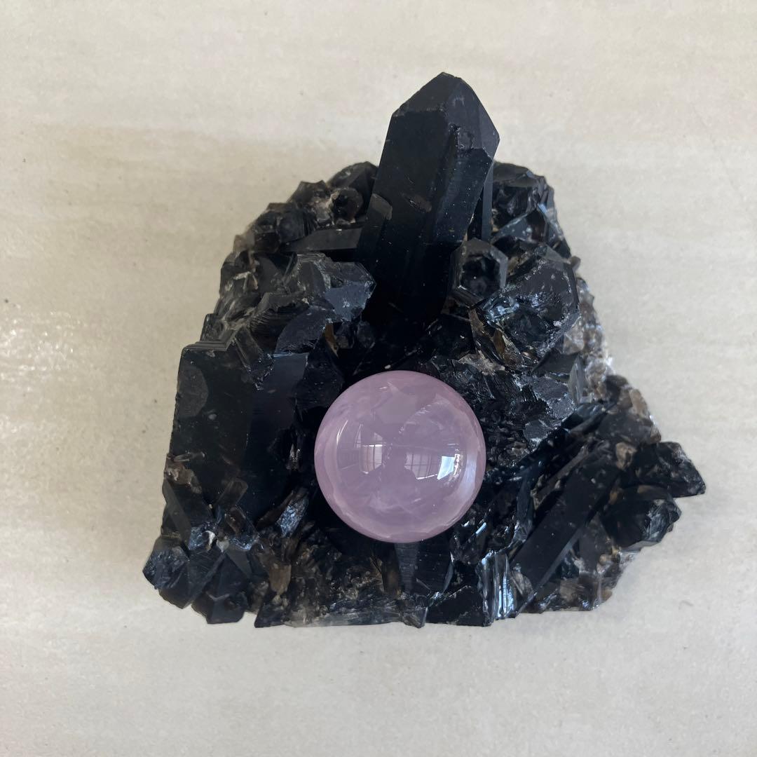 モリオンクラスター　黒水晶　パワーストーン　鑑賞石　天然石　自然石　原石