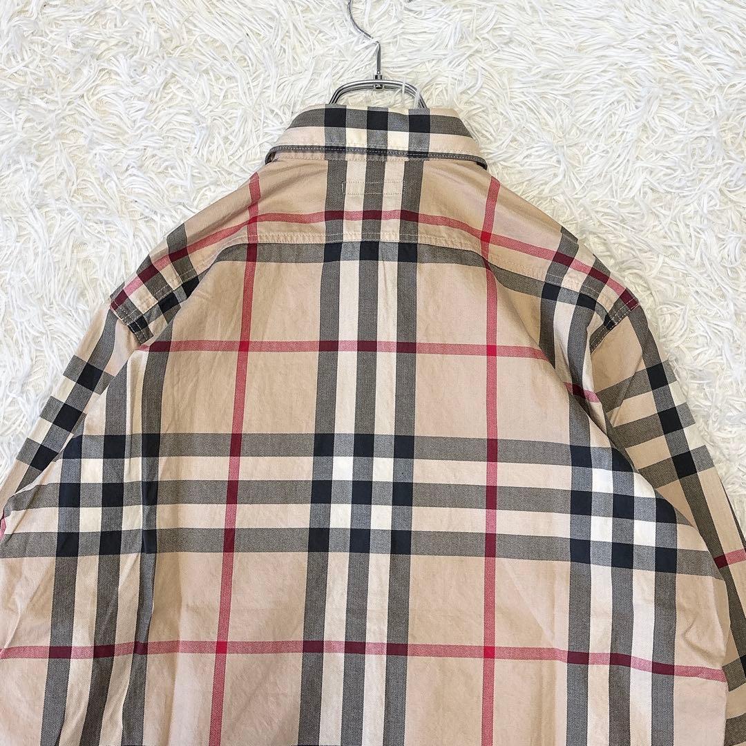 美品✨BURBERRY LONDON バーバリー メガチェックシャツ ベージュM