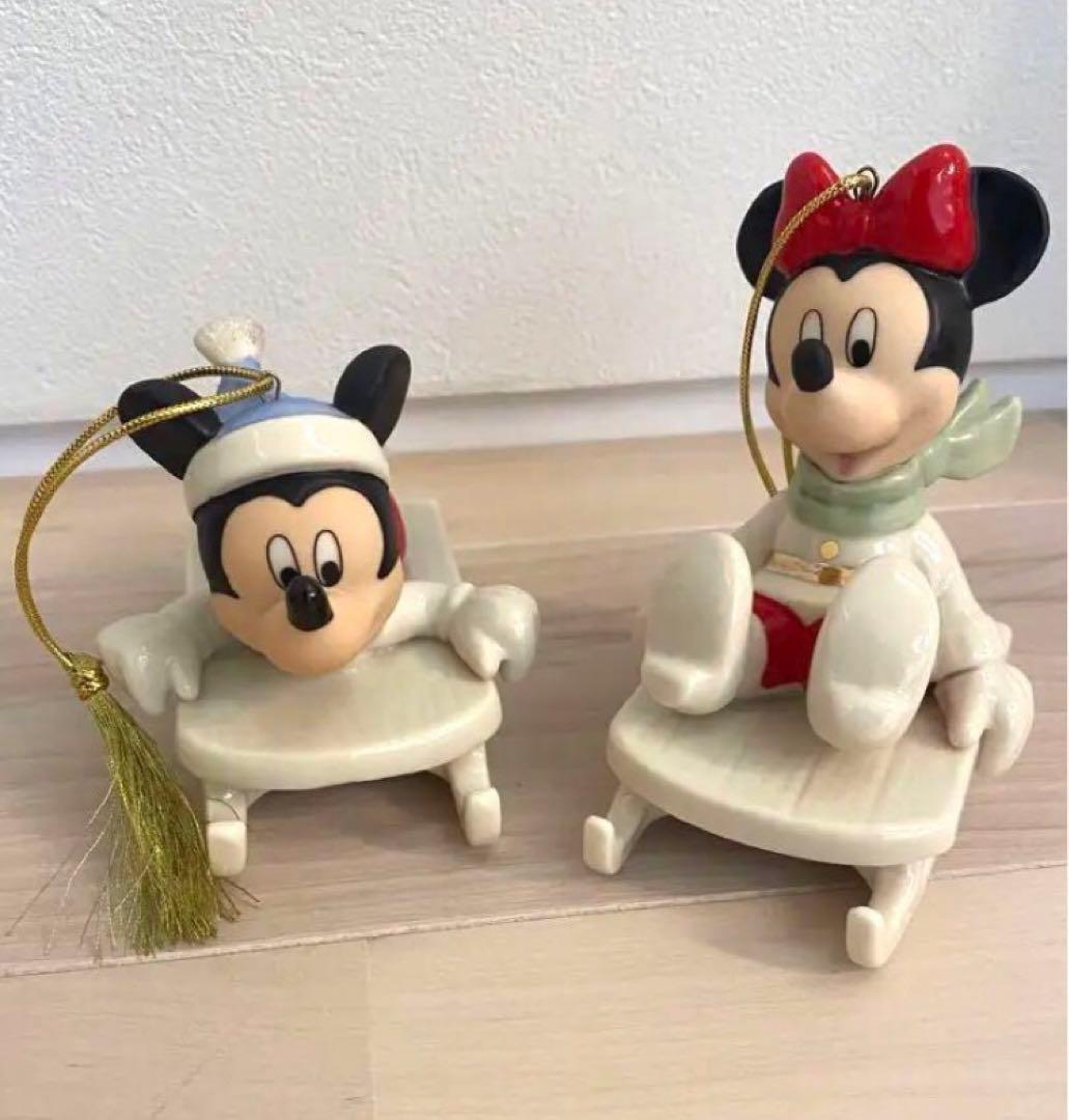 美品❗️【LENOX 】レノックス✖️ ディズニー　ミッキー＆ ミニー　2点セット