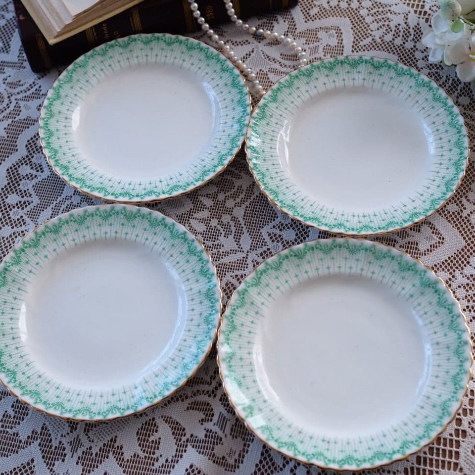 英国アンティーク　サミュエルラドフォード　プレート4枚セット　F1