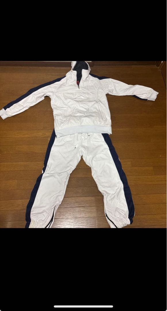 スノーボードウェアセット ホワイト/ネイビー