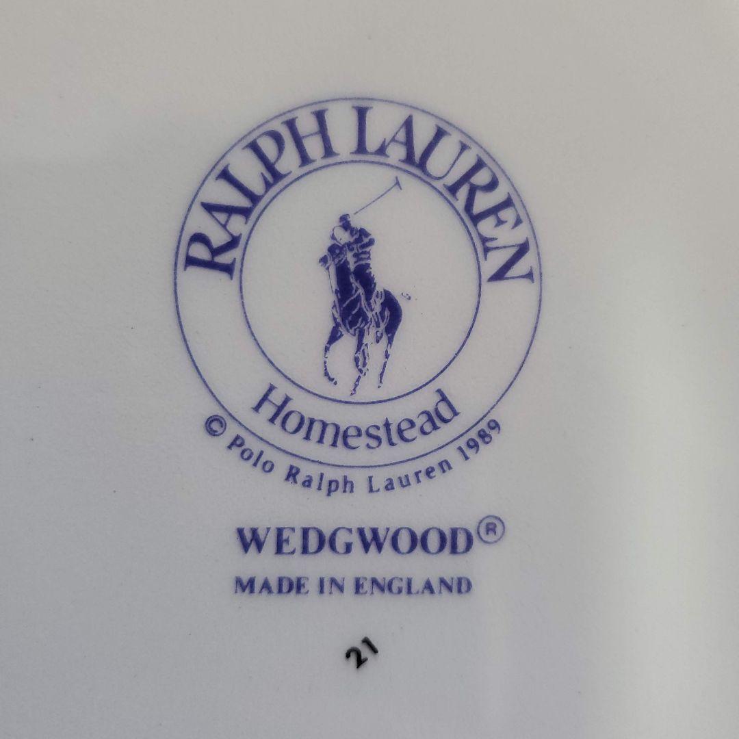 【ラルフローレン】　ケーキプレート【ウェッジウッド】　〖匿名配送・送料無料〗