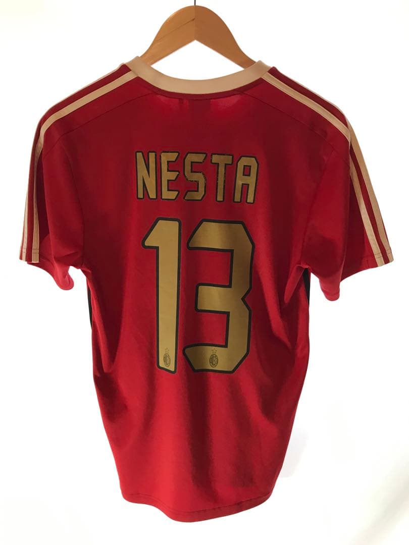 正規品adidas ACミラン「13」アレッサンドロ・ネスタ 半袖Mユニフォーム