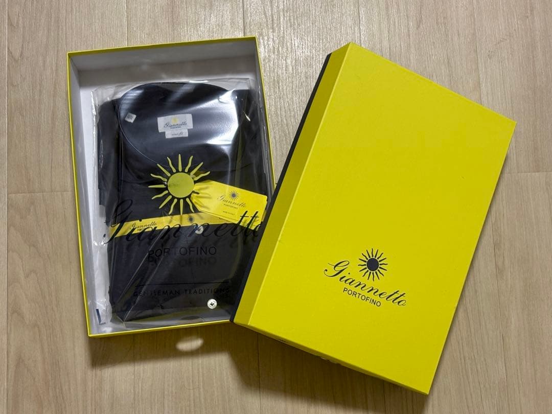 GIANNETTO AC999 カッタウェイシャツ 42 新品箱付き