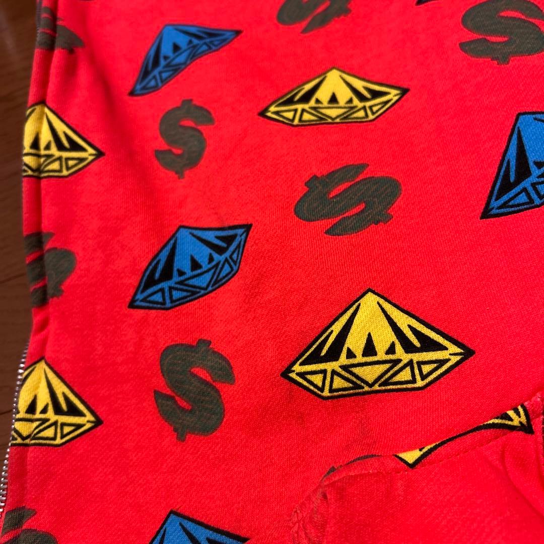専用‼️billionaire boys club ダイヤモンド柄フルジップ
