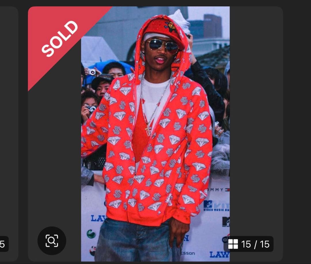 専用‼️billionaire boys club ダイヤモンド柄フルジップ