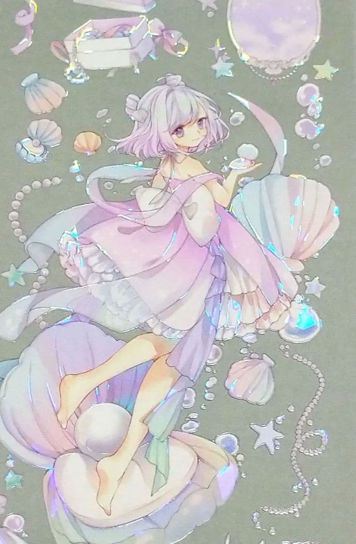 ☆再販☆J622＃水滨宁芙(贝壳光)Shine切り売り海外人物マステ女の子