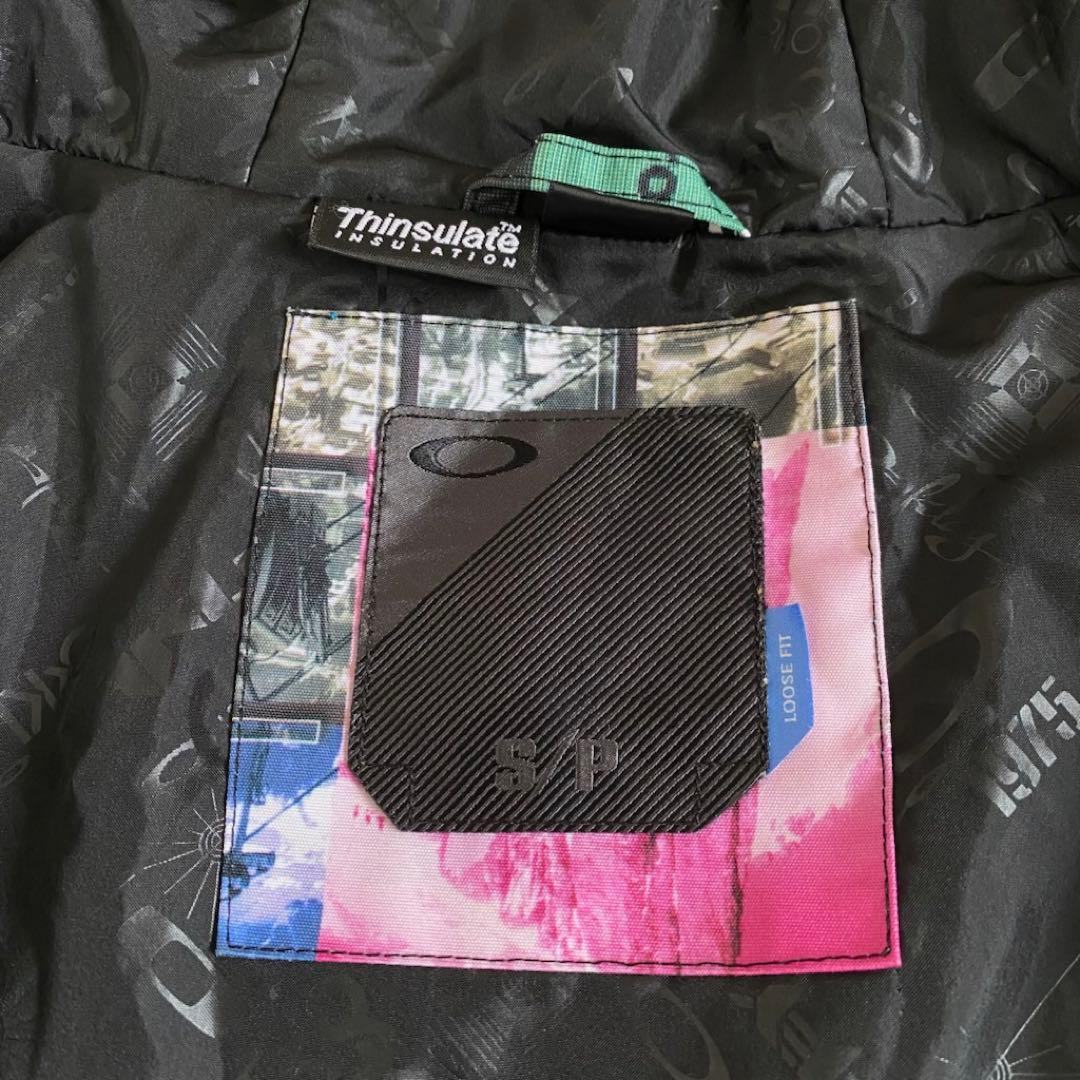 Oakley y2k スノーボードウェア　ジャケット　ピクセル　マルチカラー　M