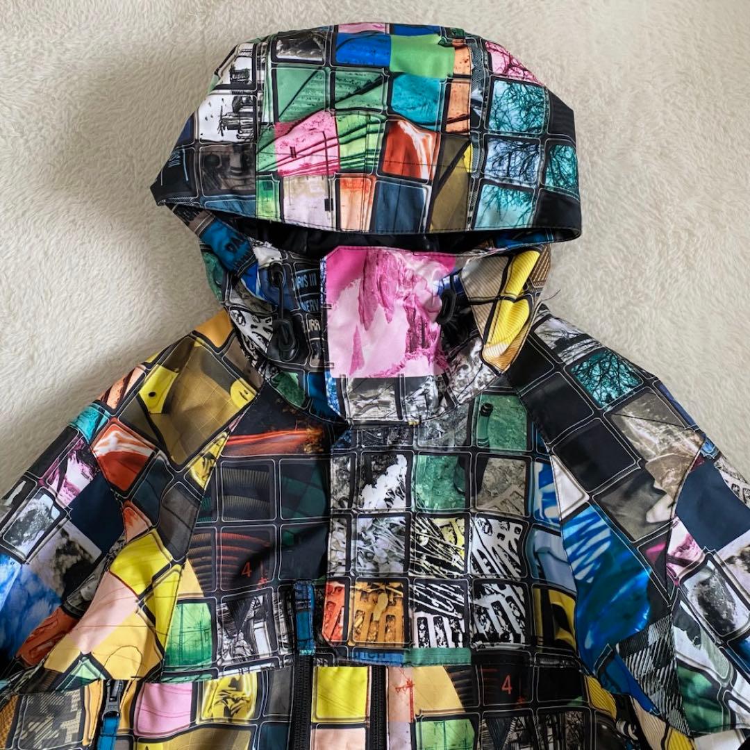 Oakley y2k スノーボードウェア　ジャケット　ピクセル　マルチカラー　M