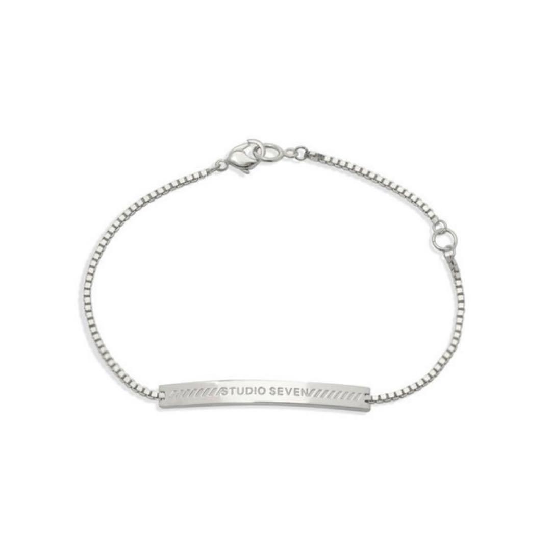 l Plate Logo Bracelet スタジオセブン