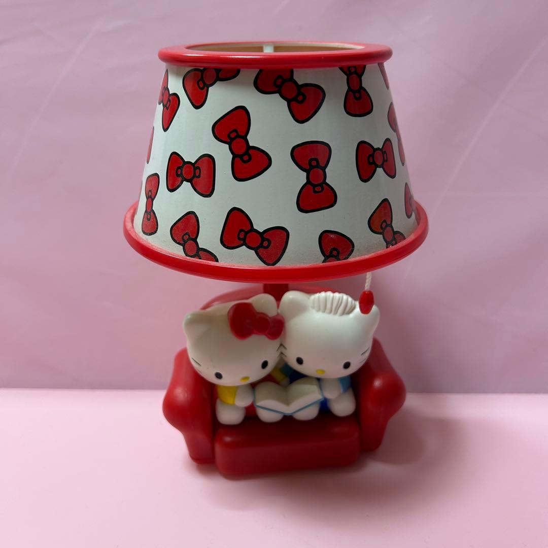 希少レア　ハローキティリボン柄ソファー型ルームライト　レトロキティ　２０１３年