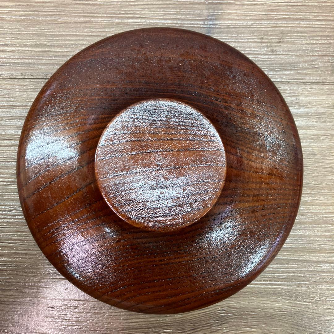 E-1 昭和レトロ 美品 SEIBI 天然木 サラダボウル 茶托 6客セット