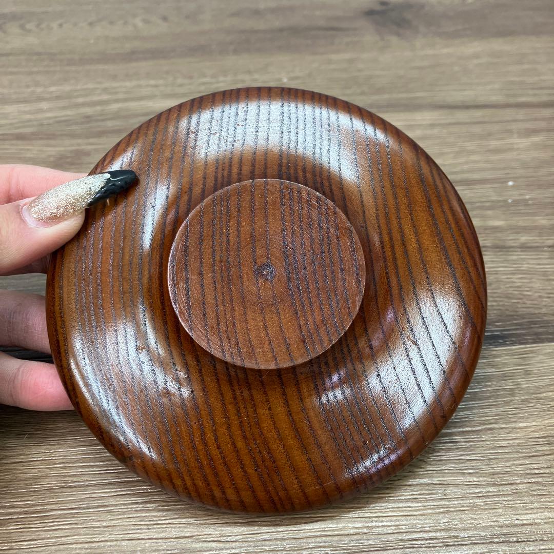 E-1 昭和レトロ 美品 SEIBI 天然木 サラダボウル 茶托 6客セット