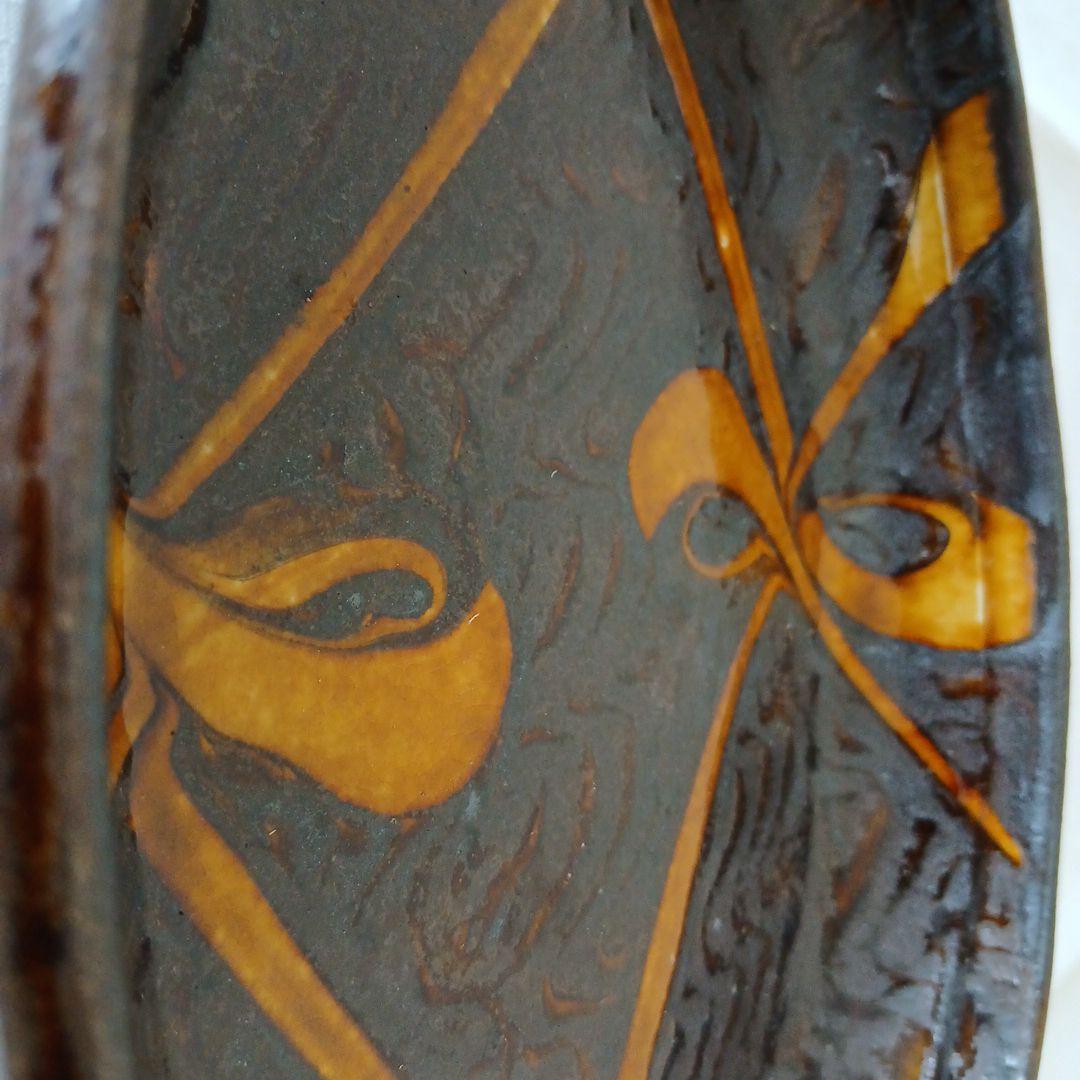 【新品】小代焼ふもと窯 井上尚之 オーバル楕円皿大