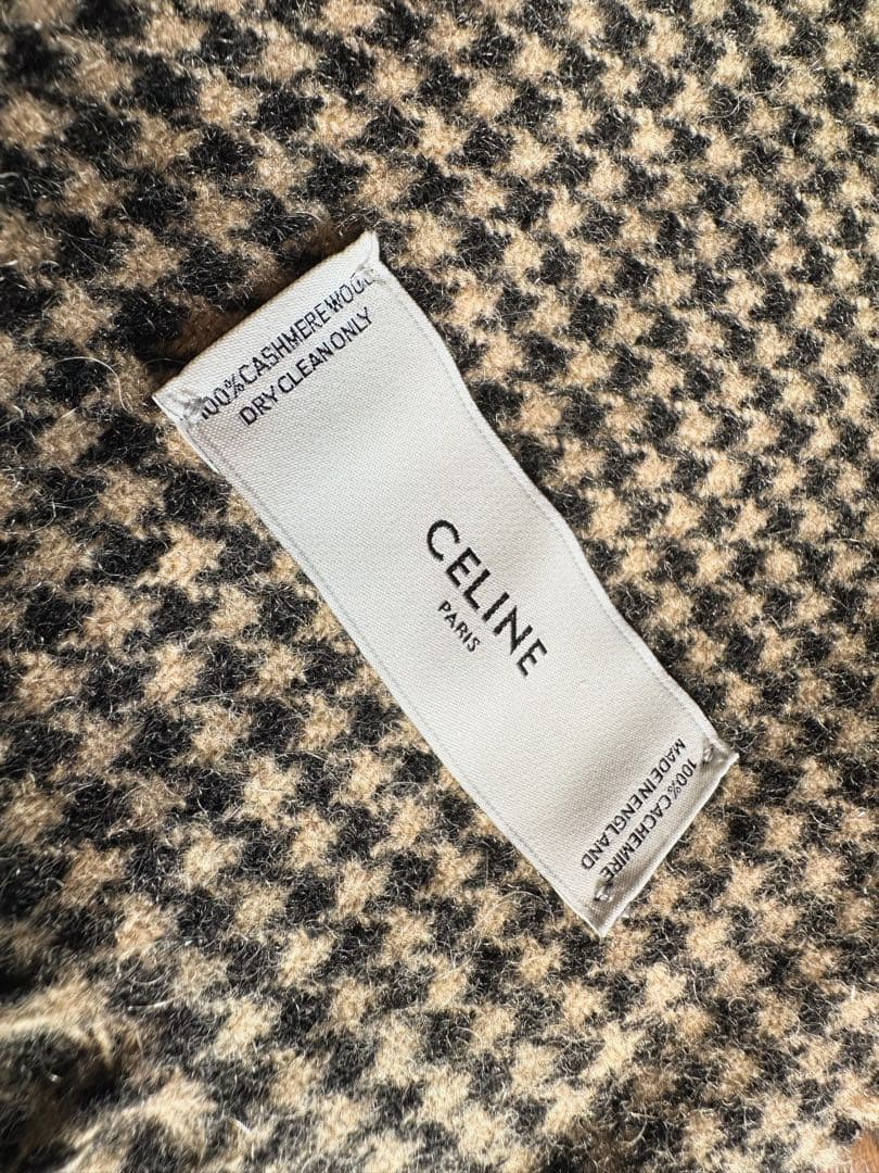 CELINE 千鳥チェック マフラー