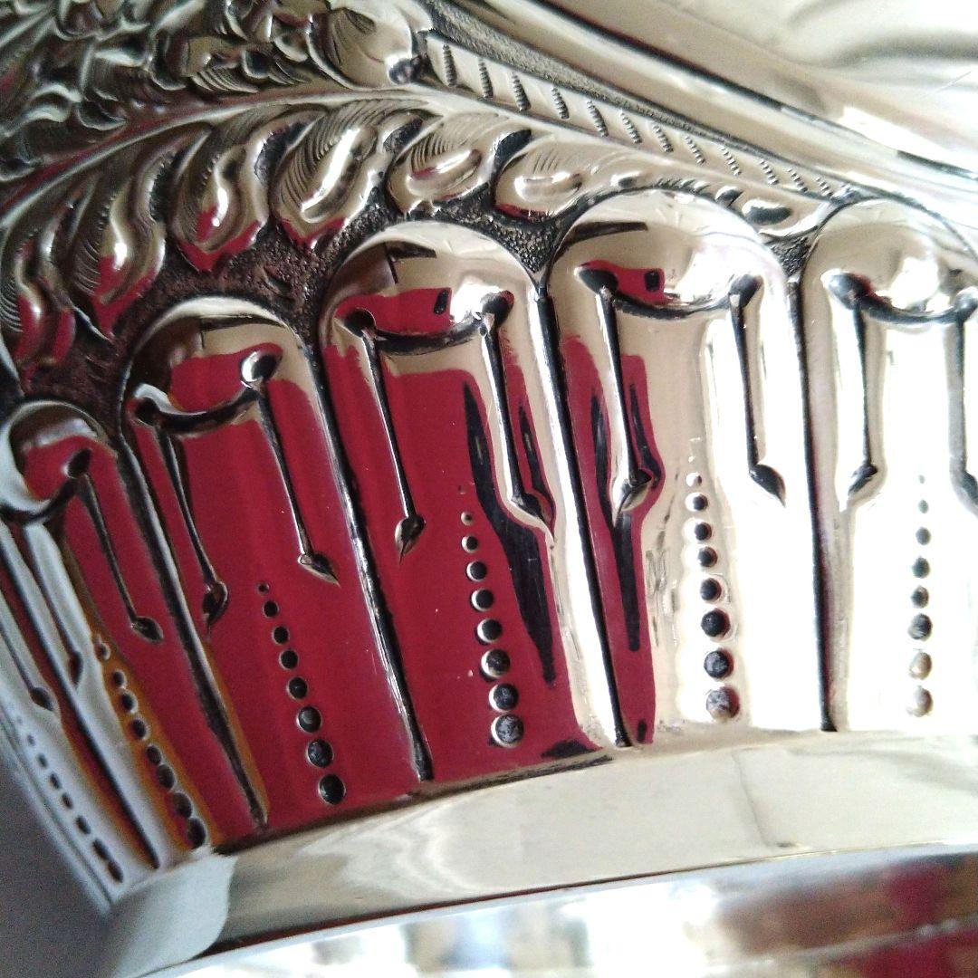 アンティーク　シルバー　銀メッキ　ビスケットバレル　アイスペール　花器　英国製