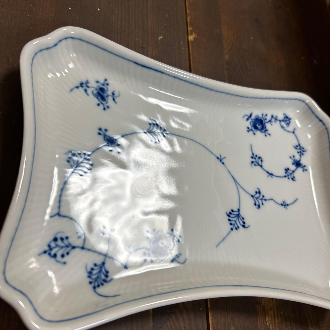 希少　ロイヤルコペンハーゲン ブルーフルーテッド ジャパニーズ 角皿　デンマーク