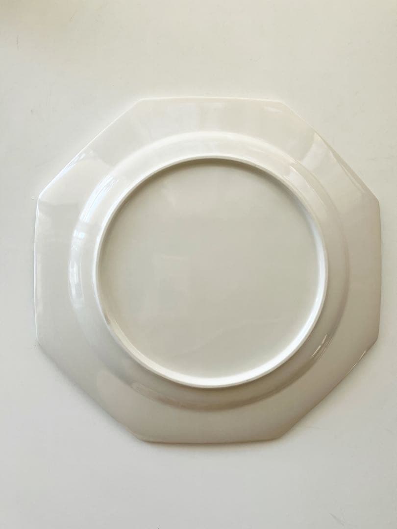 石川隆児　Octogonal Plate オクトゴナル　プレート　八角皿　白　大