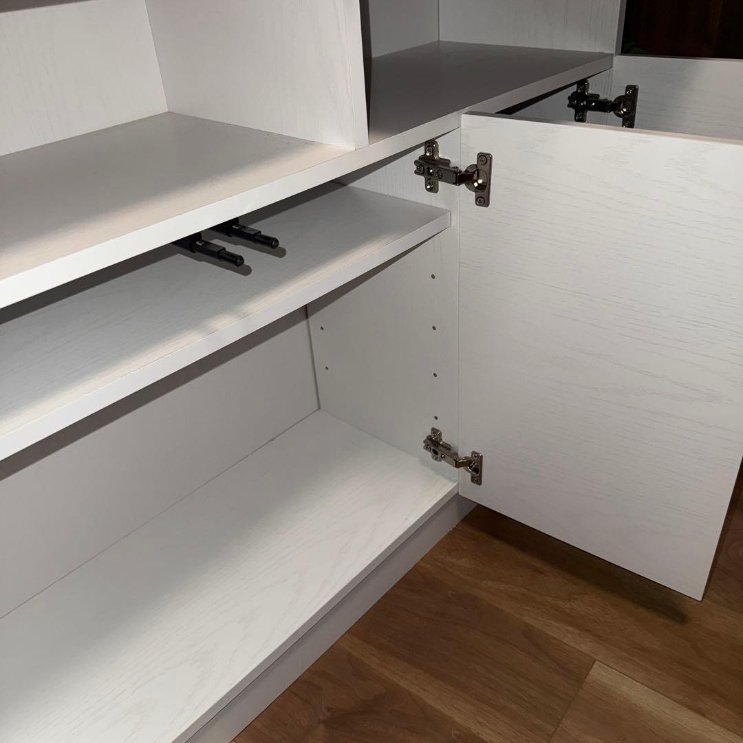 ホワイト収納キャビネット 約90cm