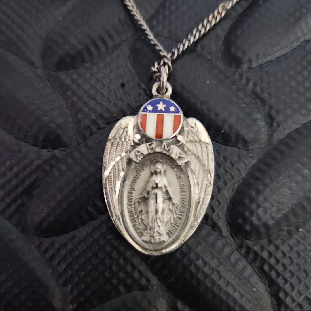 g*a様 40sヴィンテージ　アメリカ陸軍　奇跡のメダイ スターリングシルバー