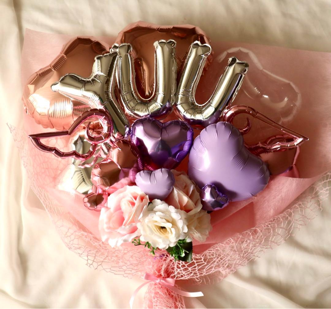マイマイ様　卒業式バルーン　３月　②点　花束　ブーケ