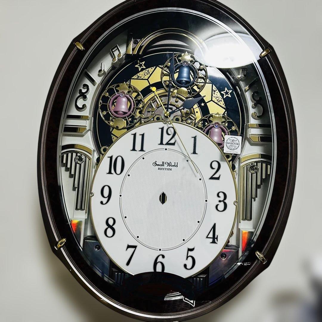 Small World 最上位モデル 電波掛け時計 リズム