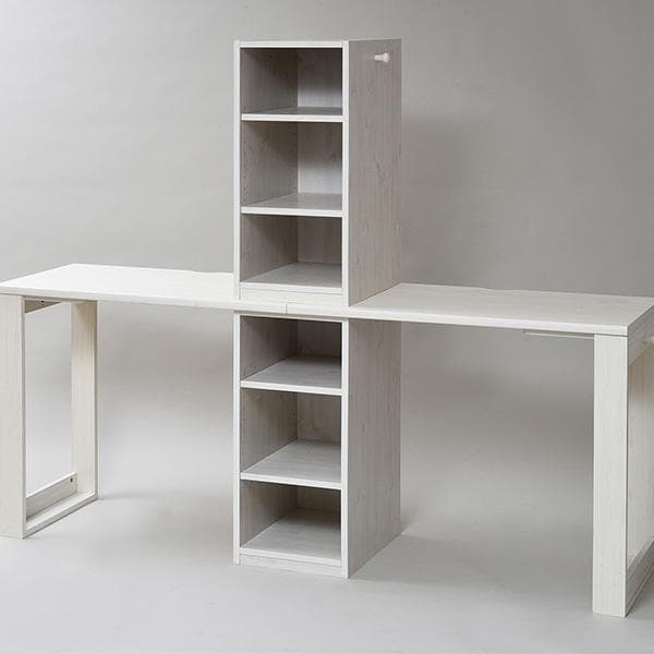 開店記念セール！！ コンパクトなツインデスク　ラックタイプ