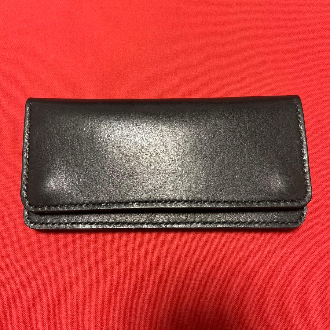 トラッカーウォレット ブラック オイルサドルレザー 本革 ハンドメイド 長財布