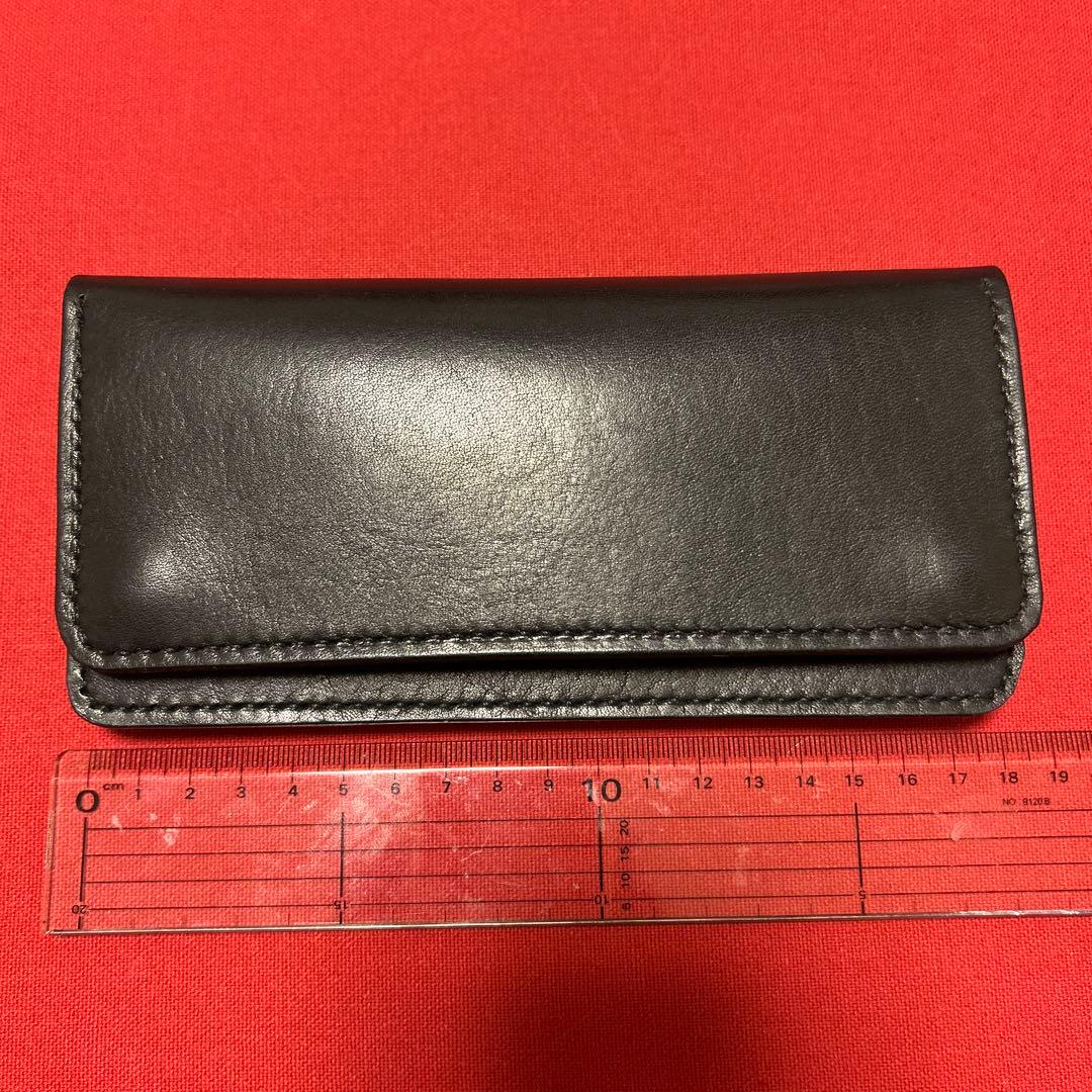 トラッカーウォレット ブラック オイルサドルレザー 本革 ハンドメイド 長財布