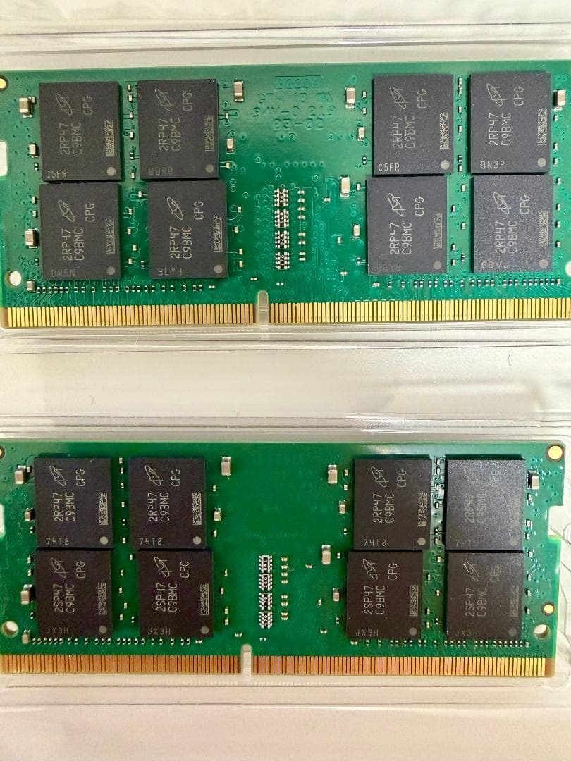 Crucial DDR4-2666 32GB(16GB×2)SODIMM メモリ