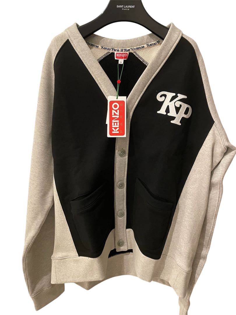 KENZO by Verdy' エンブロイダリー クラシック カーディガン　XL