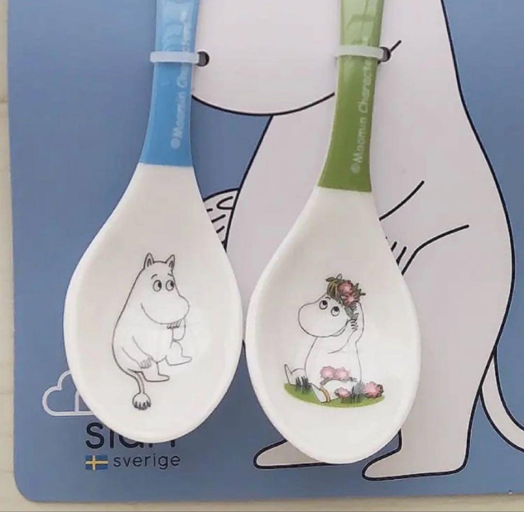 新品　ムーミン　メラミンスプーン 2本セット　スウェーデン　フローレン