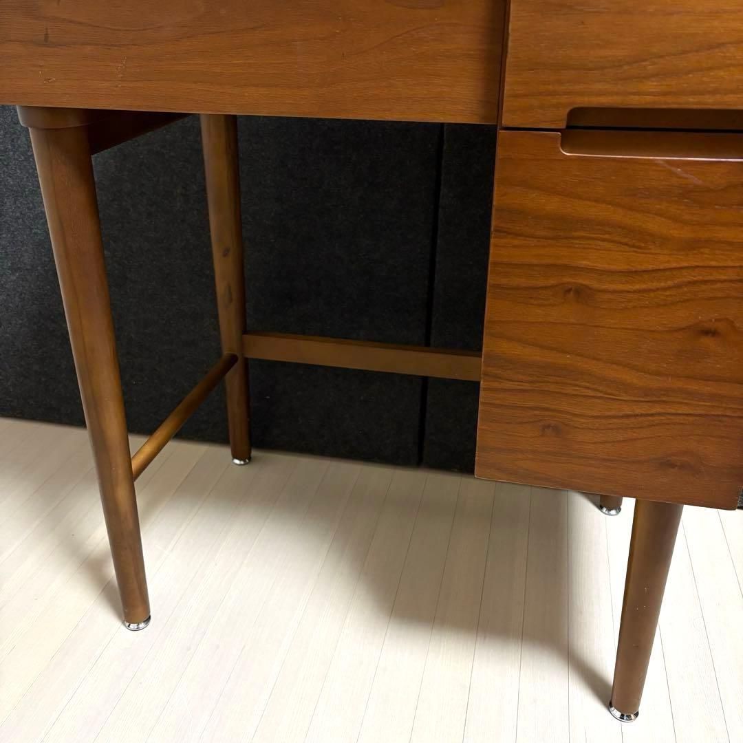 emo エモ ドレッサー 鏡台 スツール 丸椅子 化粧台 コンパクト　天然木