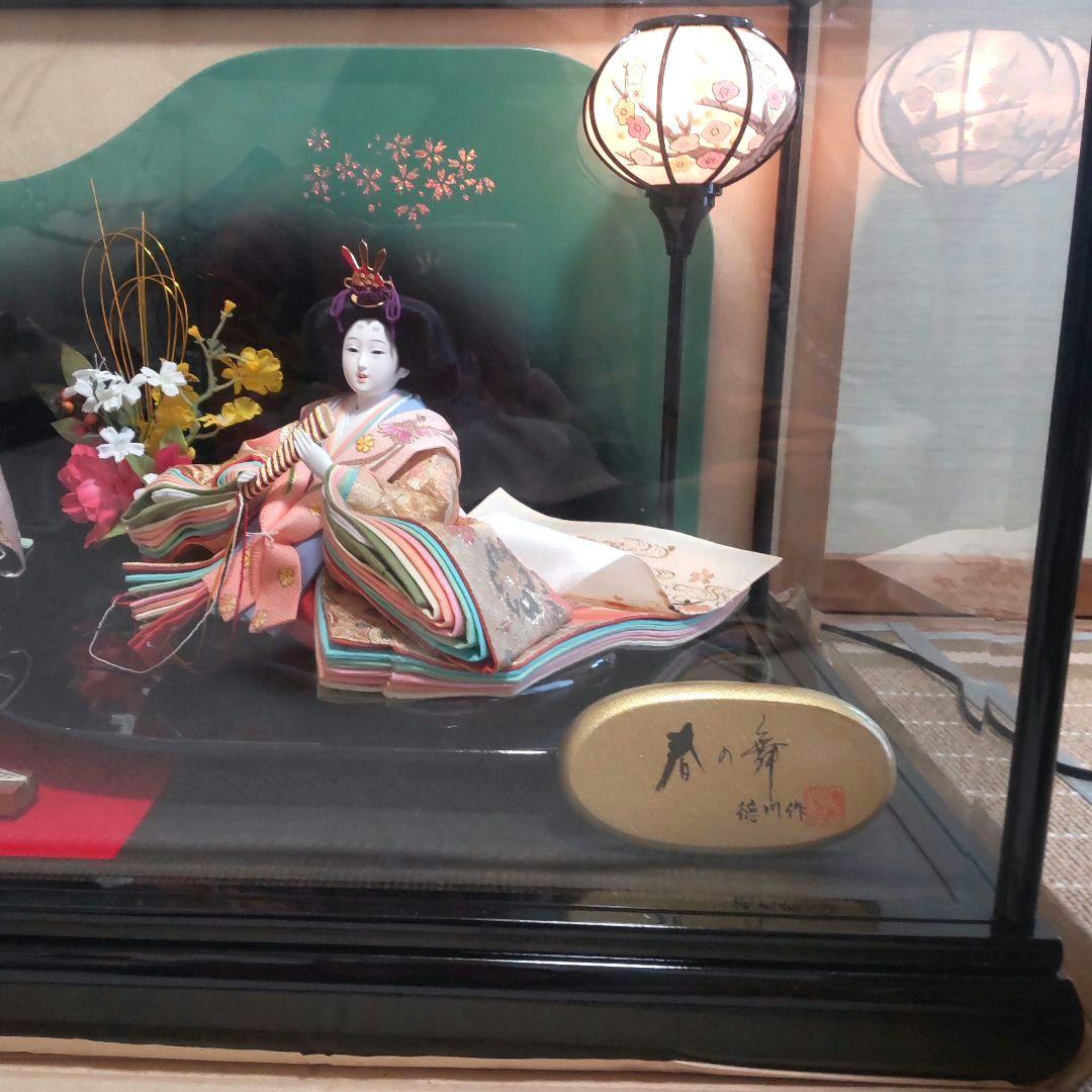 リアきなかも 雛人形 徳川作 三五二人親王 春の舞 ガぼんぼり付 伝統和装