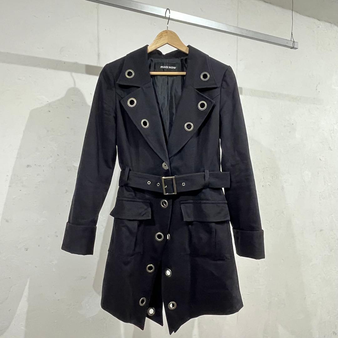 BPN PEACE NOW アイレット　ロングコート　トレンチコート