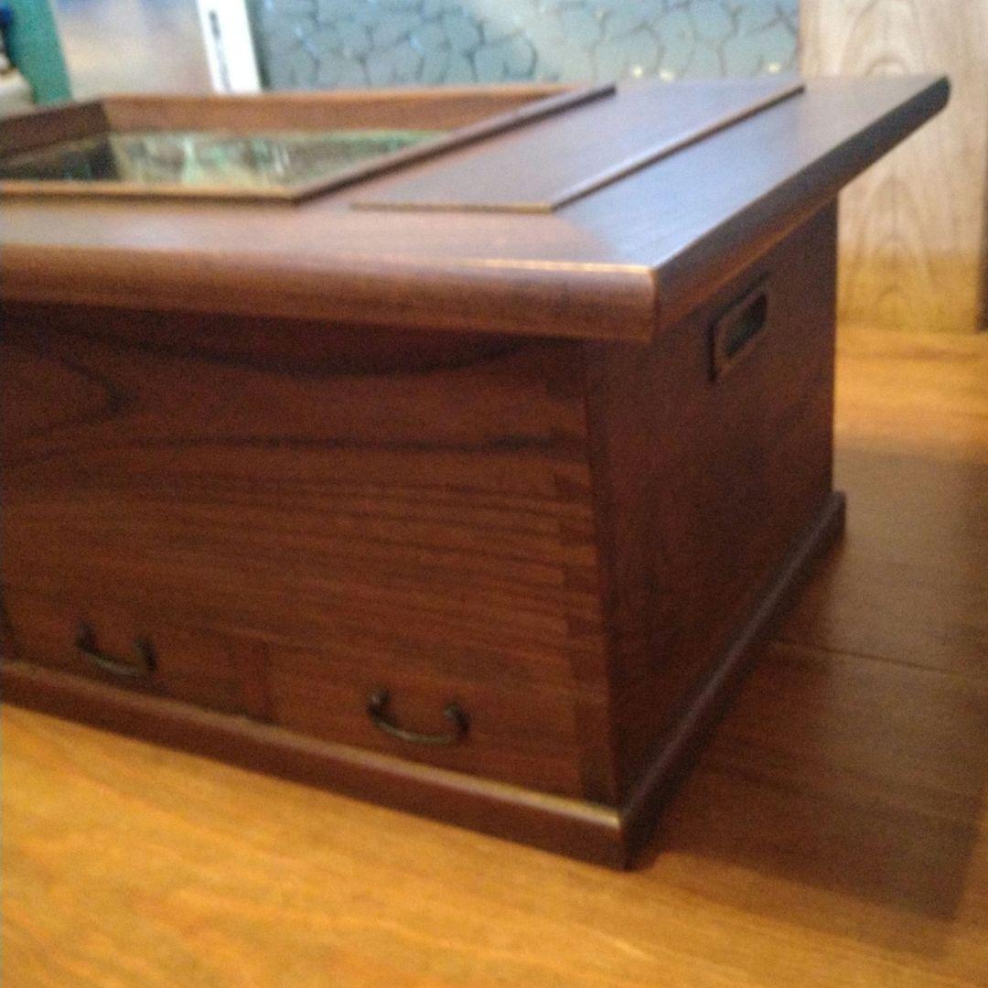 長火鉢　総欅造り