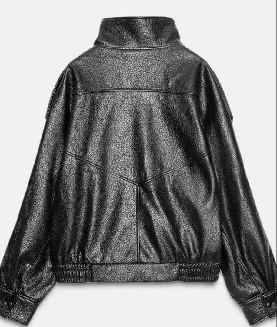 未使用　即完品　ZARA フェイクレザージャケット　XL