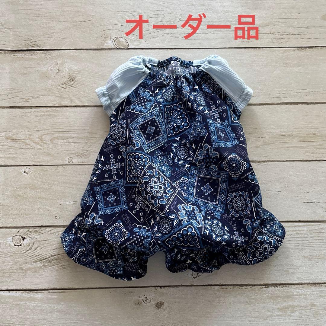 まるもは　ハンドメイド犬服　ワンピース Sサイズ